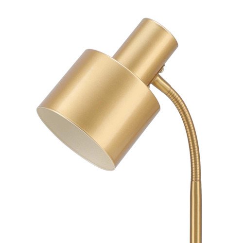 CÓD.9082 LAMPADA DA TAVOLO IN ACCIAIO VERNICIATO DORATO
