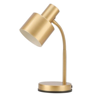 CÓD.9082 CANDEEIRO DE MESA EM AÇO PINTADO DOURADO 2
