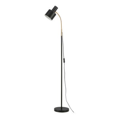CÓD.9083 LAMPADAIRE EN ACIER PEINT NOIR ET DORÉ 2