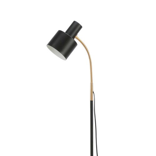 CÓD.9083 LÁMPARA DE PIE ACERO PINTADO NEGRO Y DORADO