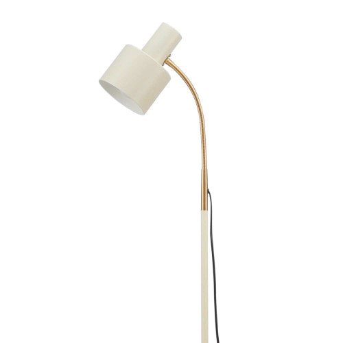 CÓD.9084 LAMPADAIRE EN ACIER PEINT BEIGE ET DORÉ