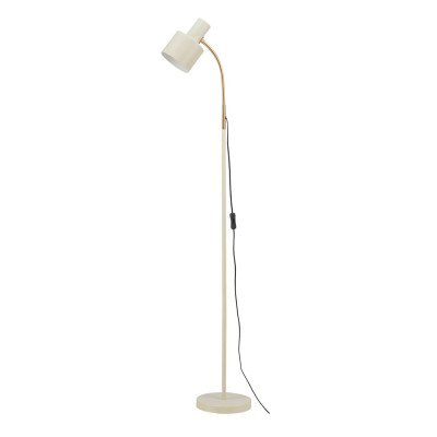 CÓD.9084 LAMPADAIRE EN ACIER PEINT BEIGE ET DORÉ 2
