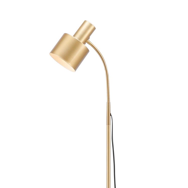 CÓD.9085 CANDEEIRO DE PÉ EM AÇO PINTADO DOURADO