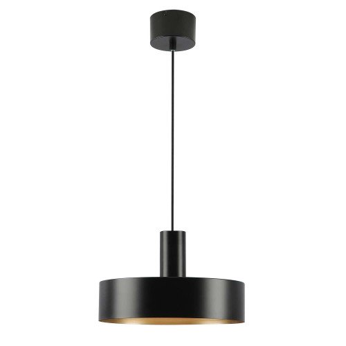 CÓD.9086 SUSPENSION 1L EN ACIER PEINT NOIR