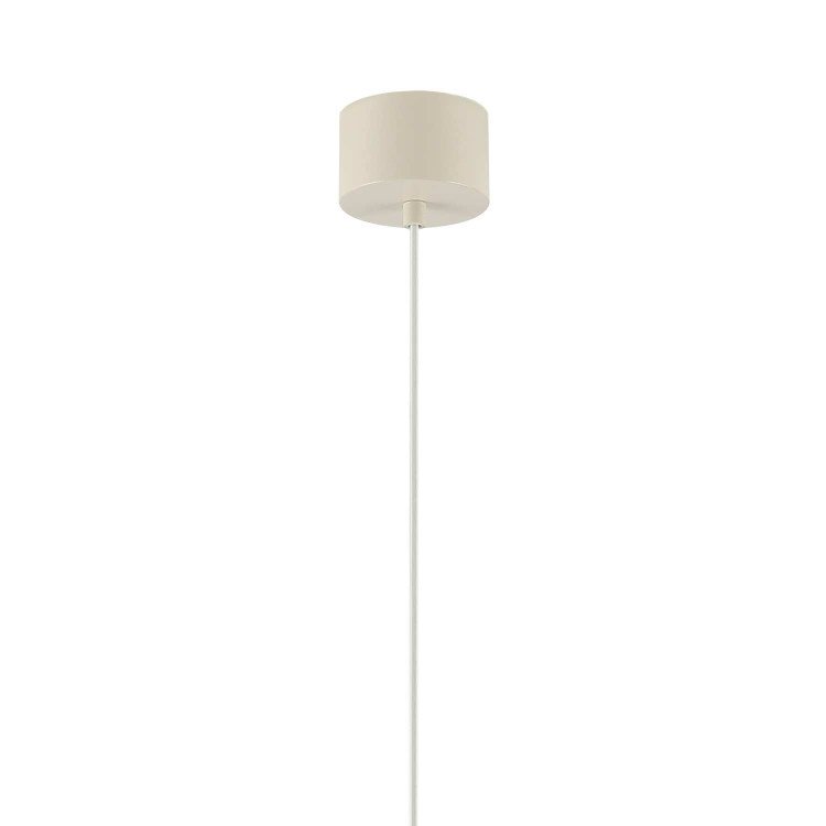 CÓD.9087 PENDELLEUCHTE 1L AUS BEIGE LACKIERTEM STAHL