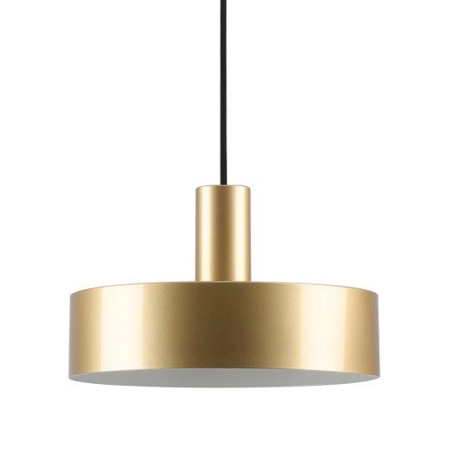 CÓD.9088 SUSPENSION 1L EN ACIER PEINT DORÉ ET NOIR