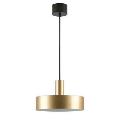 CÓD.9088 CANDEEIRO SUSPENSO 1L EM AÇO PINTADO DOURADO E PRETO 2