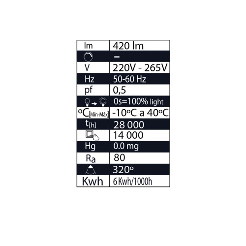 BOMBILLA DECORATIVA LED 8323