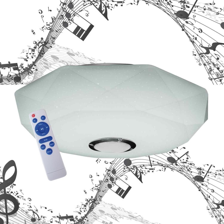 PLAFON MUSICAL 36W REGULABLE 50 CM