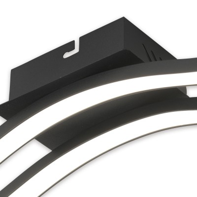 PLAFON LED 14W ALUMINIO PINTADO NEGRO 2