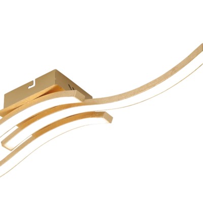 PLAFON LED 20W ALUMINIO PINTADO PAN DE ORO 2